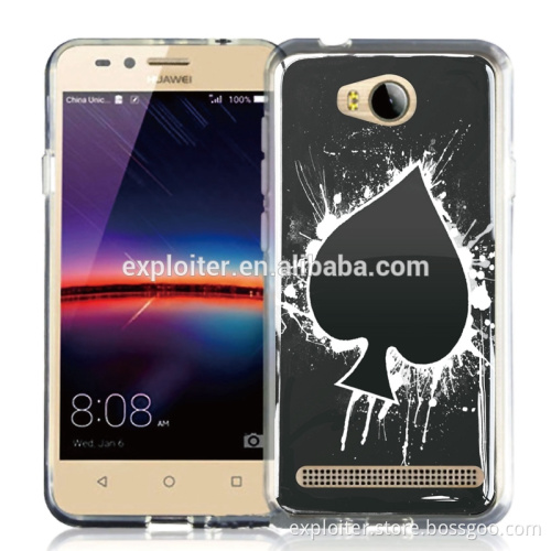 Factory custom print design soft epoxy back case for huawei y3 ii phone case